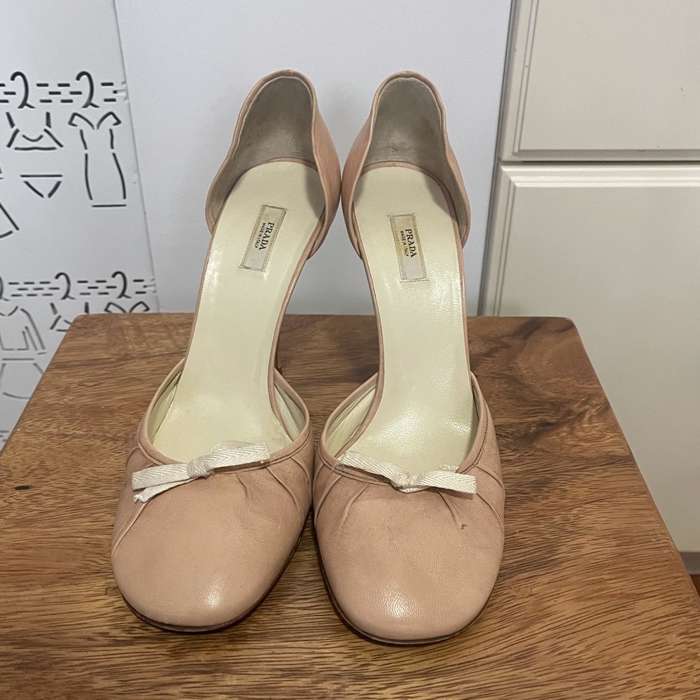 Prada Heels in Ballet Pink